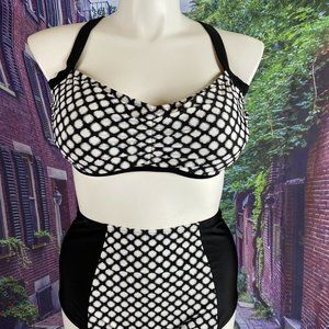 SWIM SEXY SIZE 18 SWIMSUIT 2 PIECE SWIM SUIT BLACK